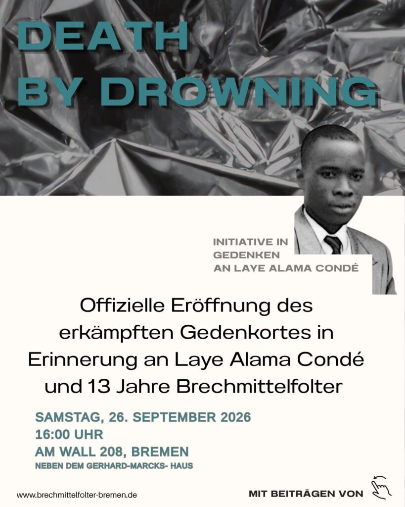 Grafik mit Informationen zu Ort und Datum der Eröffnung